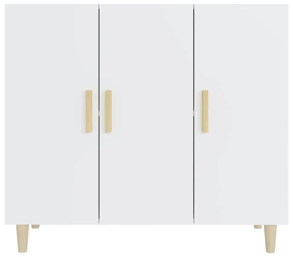 vidaXL Μπουφές Λευκός 90 x 34 x 80 εκ. από Επεξεργασμένο Ξύλο