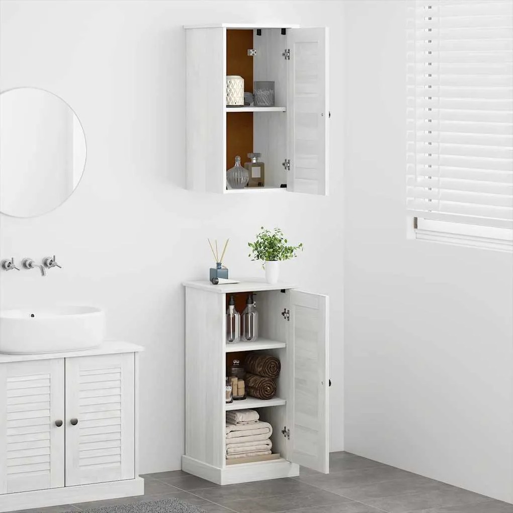 vidaXL Σετ Επίπλων Μπάνιου VIGO 2 pcs Λευκό αντικέ 37 x 34 x 80 εκ