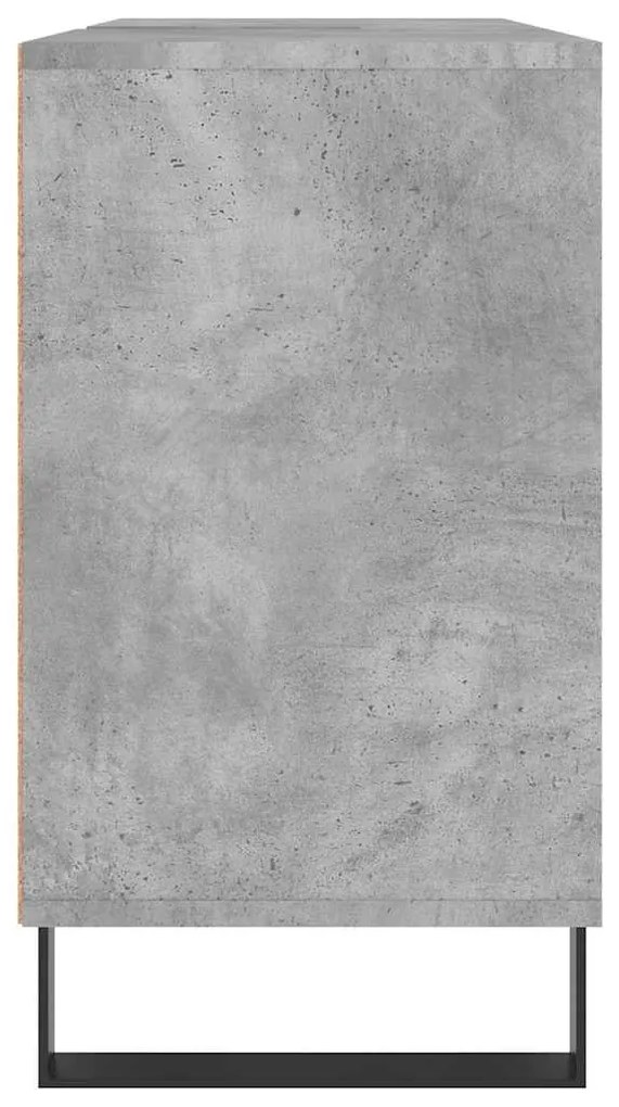 vidaXL Ντουλάπι Μπάνιου Γκρι Σκυροδέματος 80x33x60 εκ. Επεξ. Ξύλο