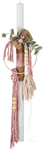 Λαμπάδα Βάπτισης Boho