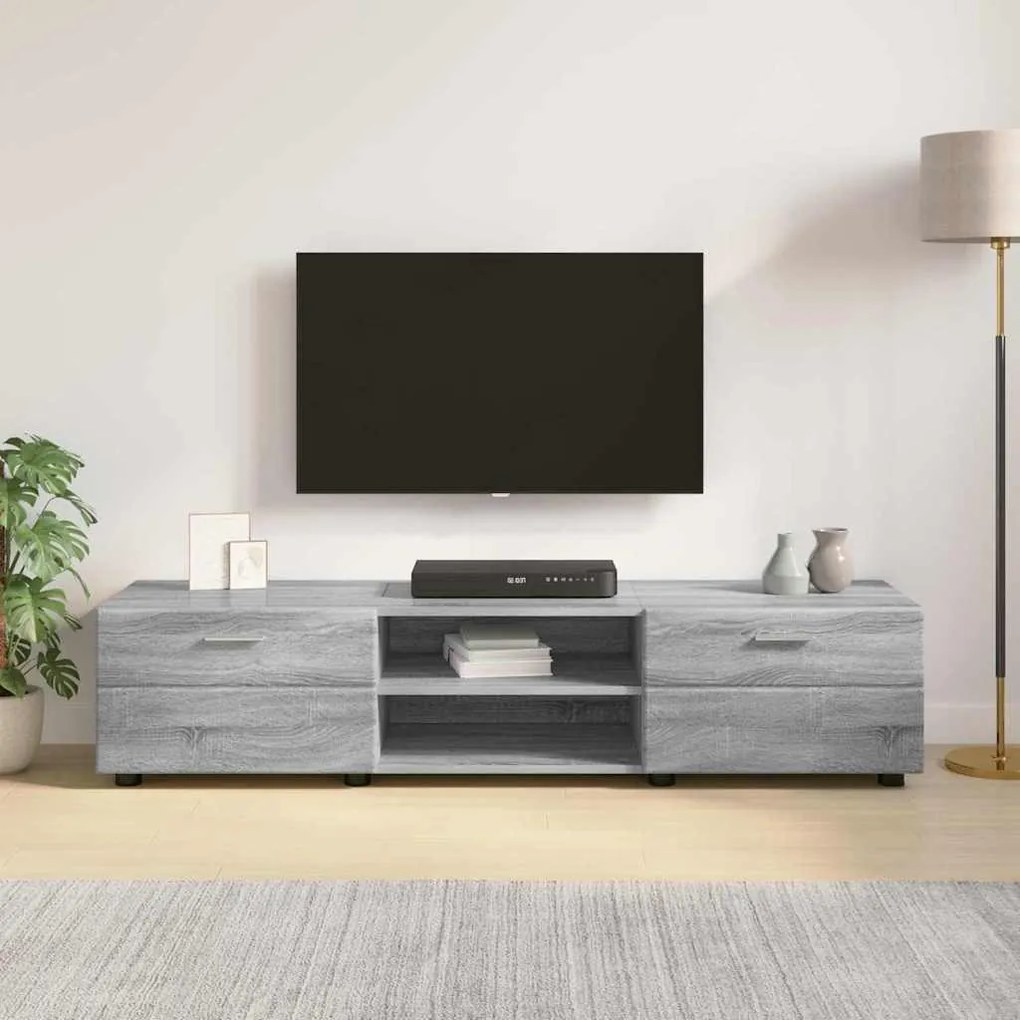 vidaXL Ντουλάπι TV Γκρι sonoma 150 x 39 x 30 εκ Επεξεργασμένο ξύλο