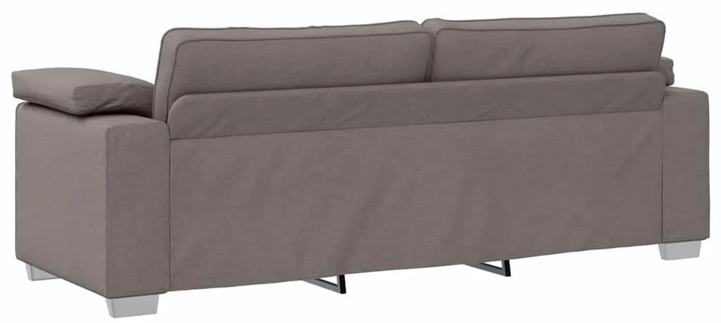 vidaXL Καναπές με μαξιλάρι Taupe 219 x 77 x 82 εκ ύφασμα