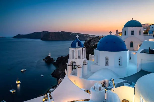 Φωτογραφία Twilight over the churches, Santorini, Greece, Matteo Colombo