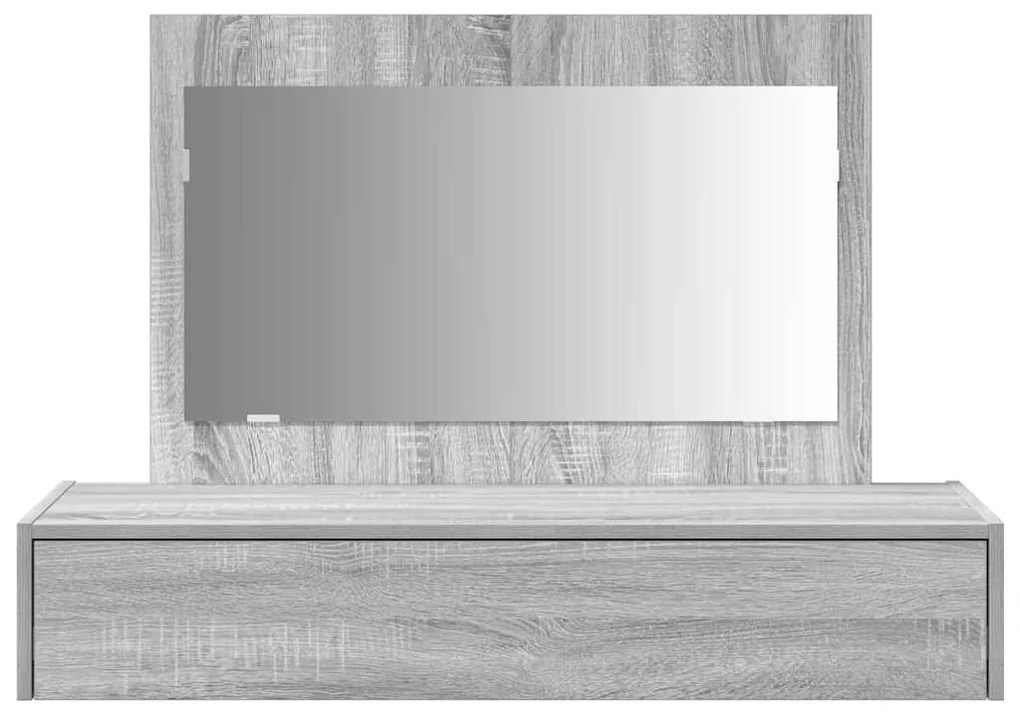 vidaXL Τραπέζι περιποίησης Γκρι 100 x 40 x 70 εκ. Επεξεργασμένο ξύλο