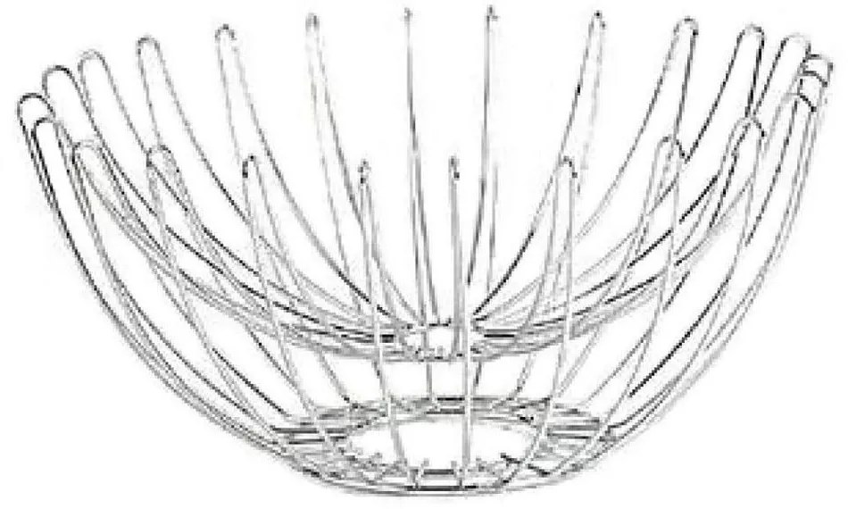 Φρουτιέρα Με Διπλό Τοίχωμα Mtt109 32X32X16cm Silver Espiel Metal