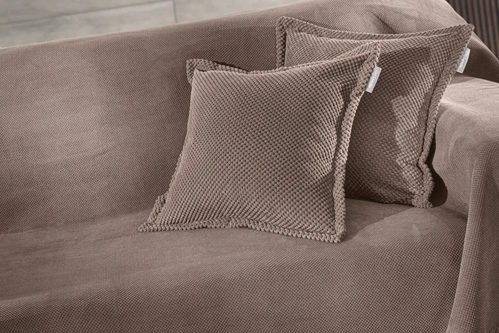 Διακοσμητική Μαξιλαροθήκη Microfiber Rubicon Choco 45x45εκ. Guy Laroche