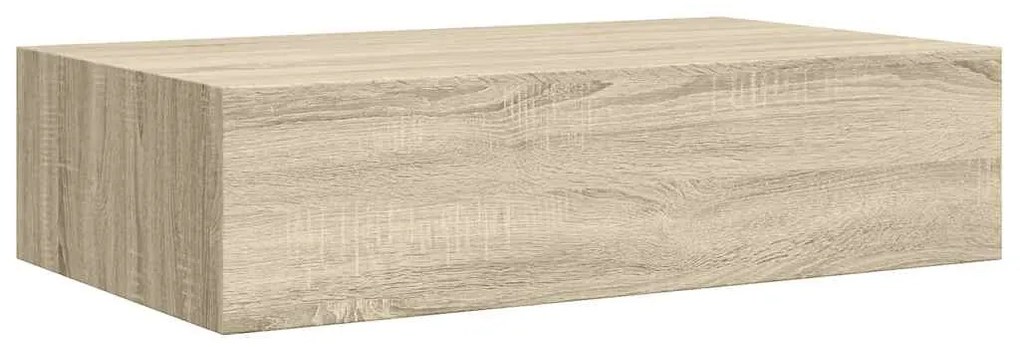 vidaXL Ράφι Επιτοίχιο με Συρτάρι Χρώμα Δρυός 40 x 23,5 x 10εκ. από MDF