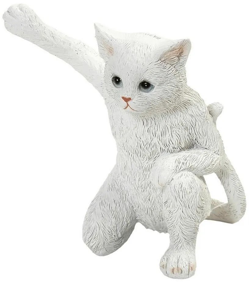 Διακοσμητική Φιγούρα Γάτα BOD115 11,3x9,2x12,6cm White Espiel Polyresin