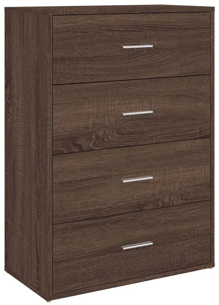 vidaXL Βοηθητικά Ντουλάπια 2 τεμ. Καφέ Δρυς 60x31x84 εκ. Επεξ. Ξύλο