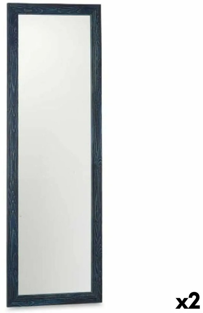 Τοίχο καθρέφτη 82718 Μπλε 48 x 150 x 2 cm Ορθογώνιο (x2)