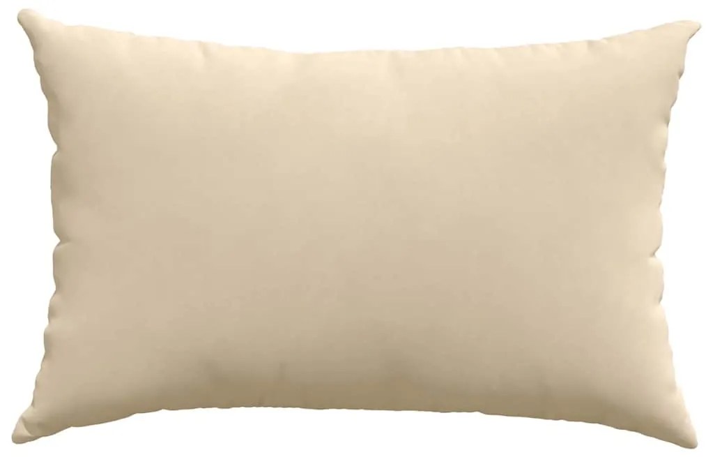 vidaXL Μαξιλάρι Καναπέ 2 pcs Κρεμ 60 x 40 cm ύφασμα