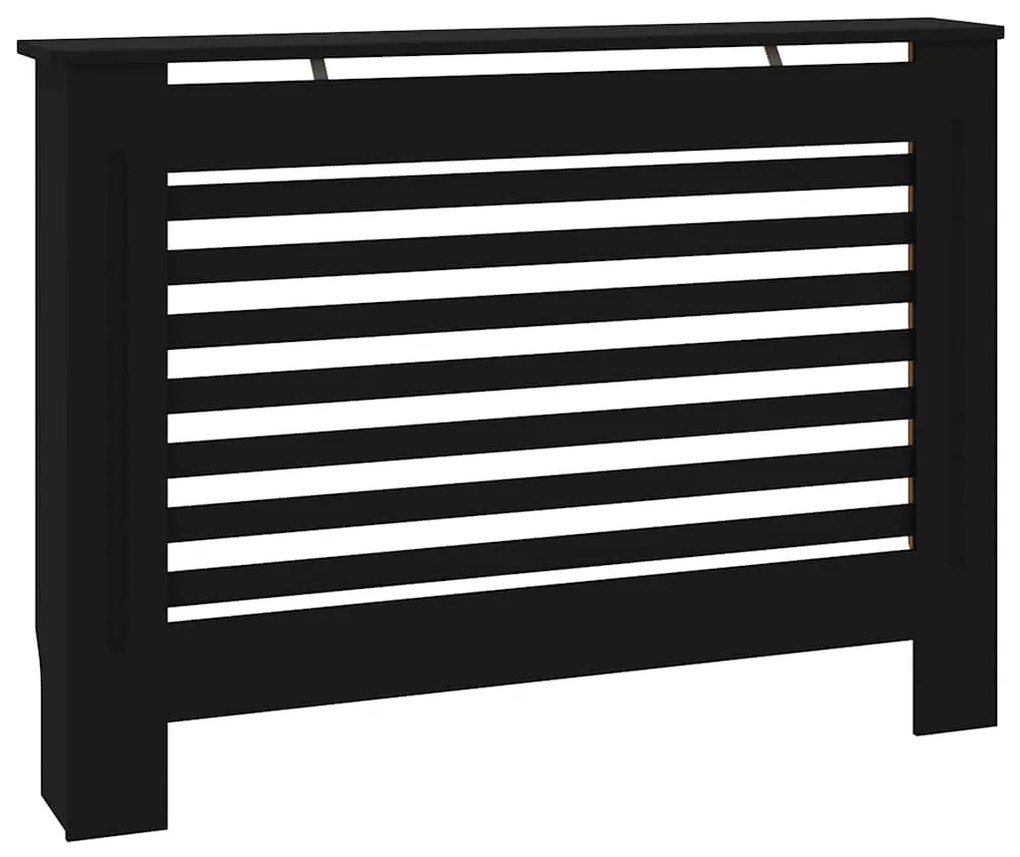 vidaXL Κάλυμμα Καλοριφέρ Μαύρο 112 x 19 x 81,5 εκ. από MDF