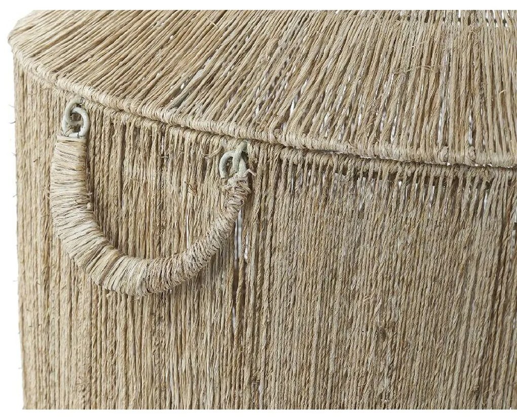 Σετ Καλαθιών DKD Home Decor Καφέ Πολύχρωμο Φυσικό Γιούτα Μέταλλο Boho 51 x 51 x 48 cm