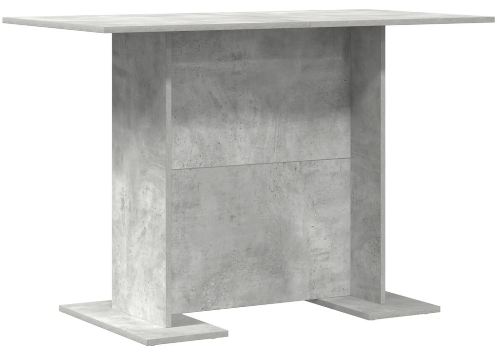 vidaXL Τραπεζαρία Σκυρόδεμα Γκρι 110x60x75 εκ Επεξεργασμένο Ξύλο