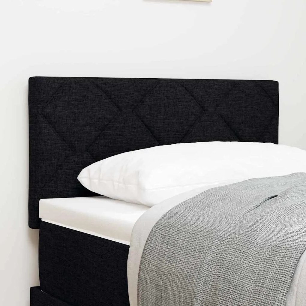 vidaXL Υφασμάτινο Κεφαλάρι Geometric με κεφαλάρι Μαύρο 80 cm ύφασμα