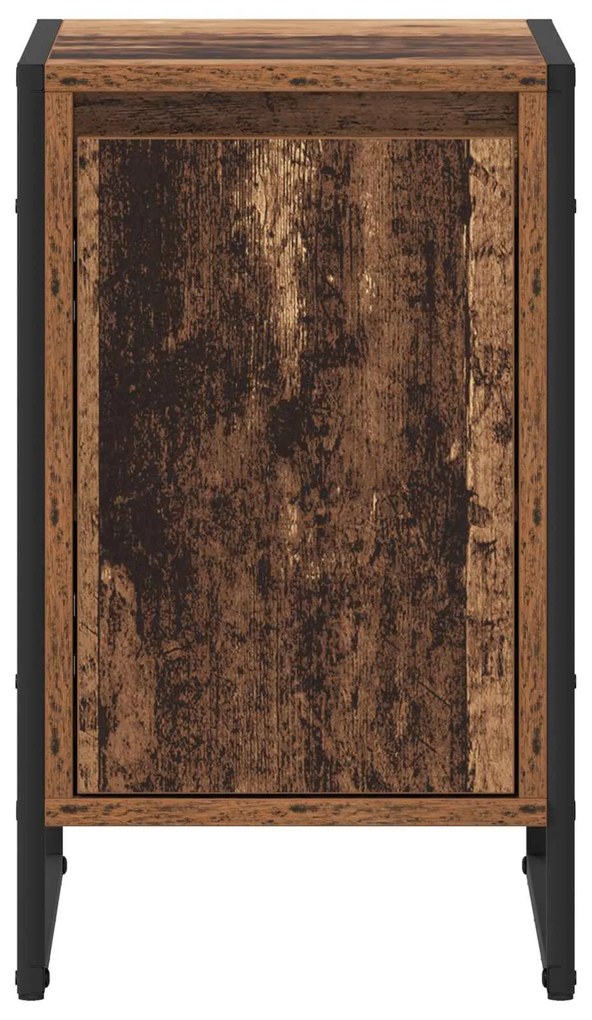 vidaXL Κομοδίνο 2 pcs Παλιό Ξύλο 39,5 x 30 x 50 εκ Επεξεργασμένο ξύλο