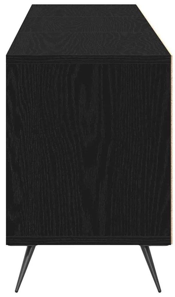 vidaXL Ντουλάπι TV Μαύρη δρυς 150 x 30 x 44.5 εκ. Επεξεργασμένο ξύλο