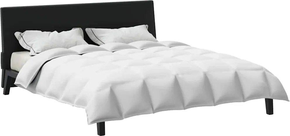 vidaXL Κουβέρτα 2 σε 1 Λευκό 200 x 220 cm Φτερό