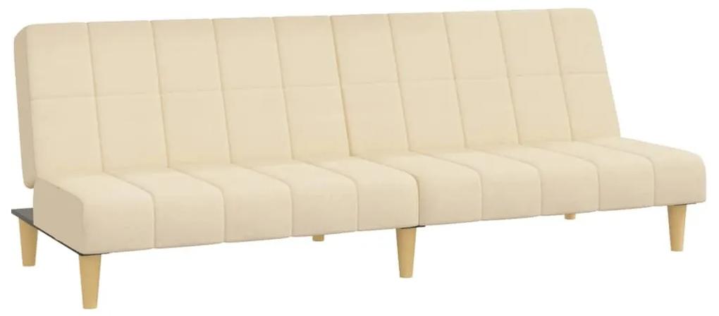 Καναπές Κρεβάτι Διθέσιος Κρεμ Υφασμάτινος - Κρεμ