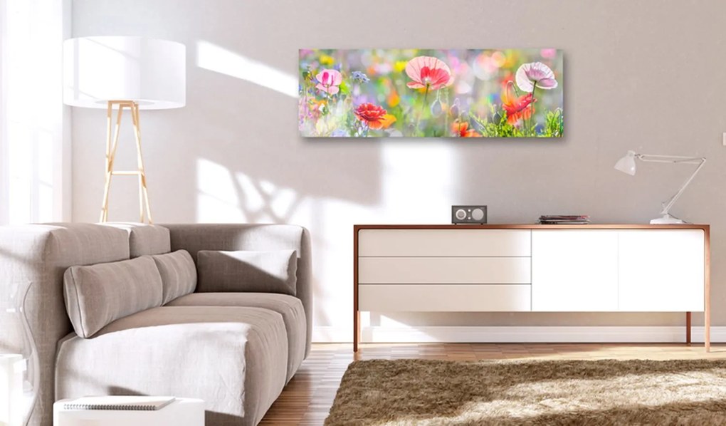 Πίνακας - Rainbow of Morning Poppies  135x45