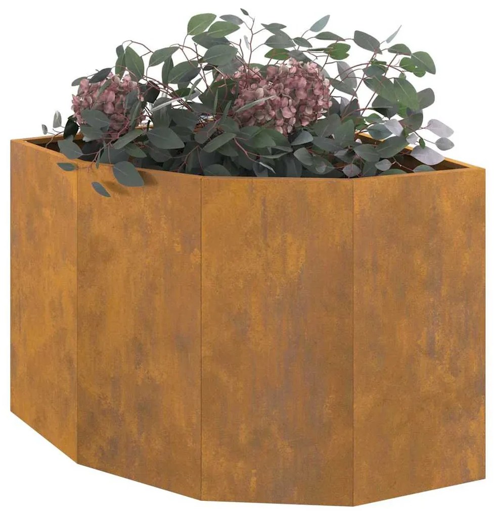 vidaXL Γωνιακό Ροδόδεντρο Σκ rusty 60 x 60 x 50 εκ