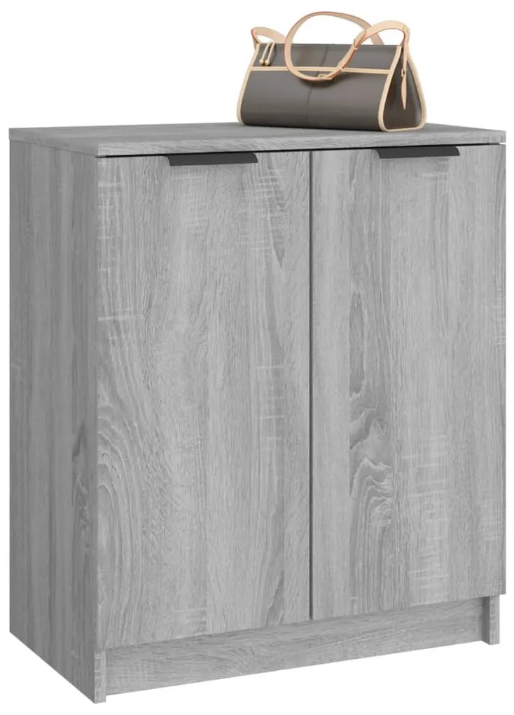 vidaXL Παπουτσοθήκη Γκρι Sonoma 59x35x70 εκ. από Επεξεργασμένο Ξύλο