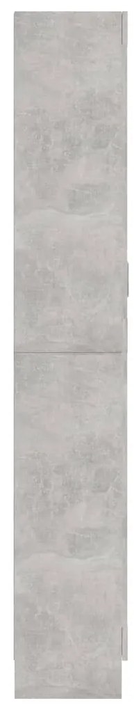 vidaXL Βιτρίνα Γκρι του Σκυροδέματος 82,5x30,5x185,5 εκ. Επεξ. Ξύλο