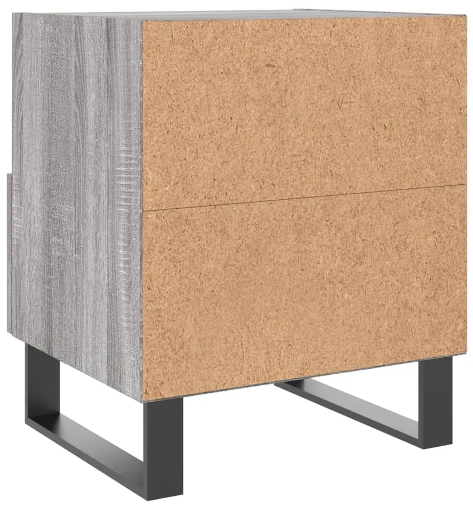 vidaXL Κομοδίνο Γκρι Sonoma 40 x 35 x 47,5 εκ. από Επεξεργασμένο Ξύλο