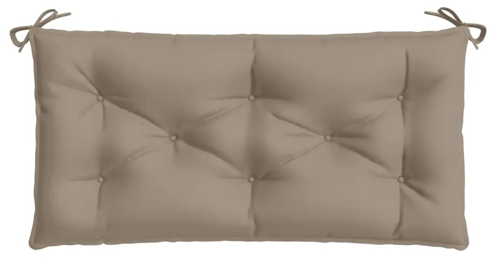 vidaXL Μαξιλάρια Πάγκου Κήπου 2 τεμ. Taupe 100x50x7cm Ύφασμα Oxford