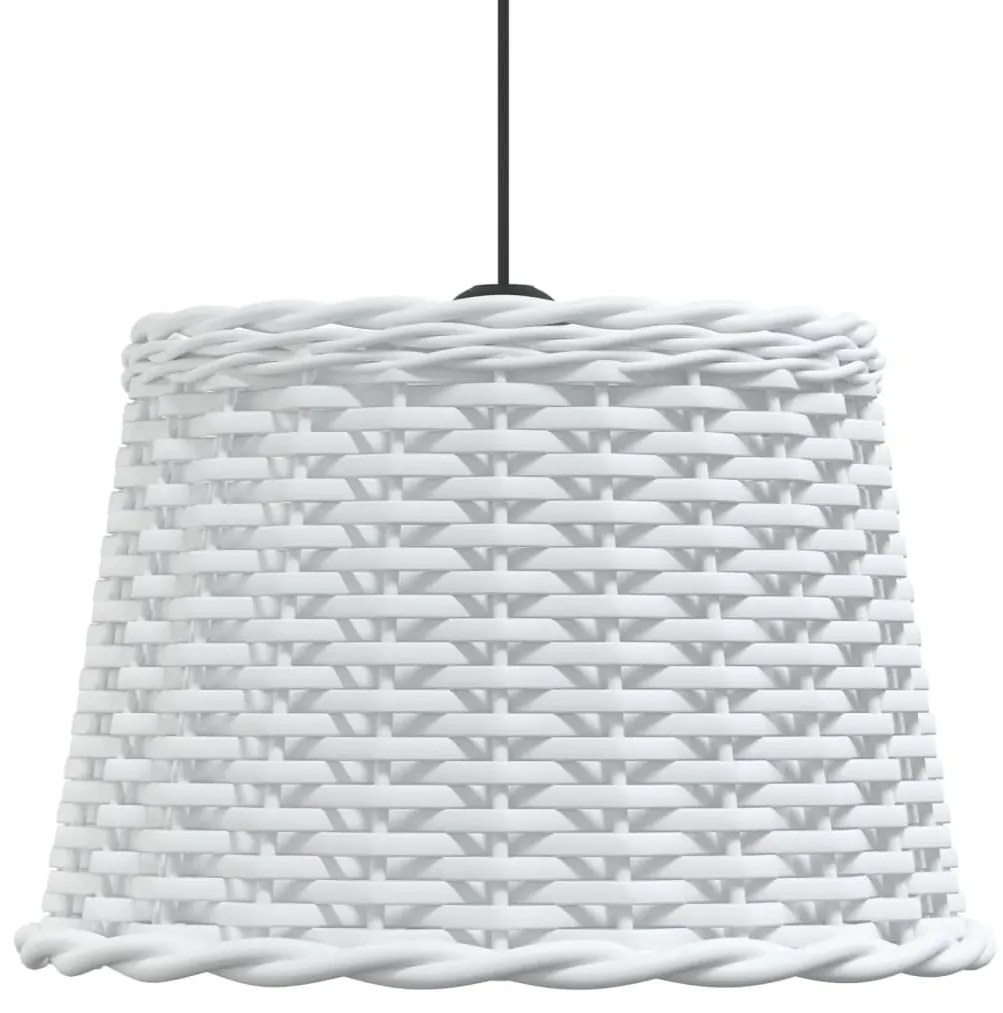 vidaXL Καπέλο Φωτιστικού Οροφής Λευκό Ø40x26 εκ. από Wicker