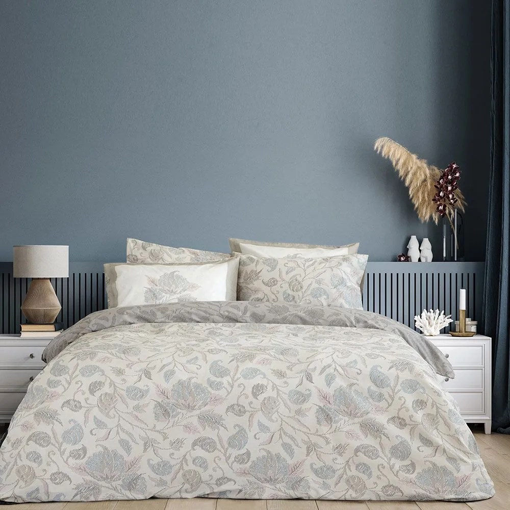 Σεντόνια Aelia (Σετ 4τμχ) Greige Nima Υπέρδιπλo 240x260cm 100% Βαμβάκι