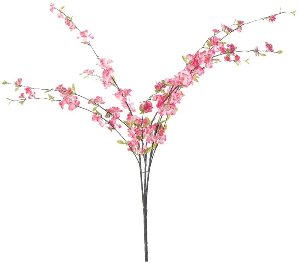 Τεχνητό Κλαδί Κερασιά Blossom 4571-7 100cm Pink Supergreens Polyurethane