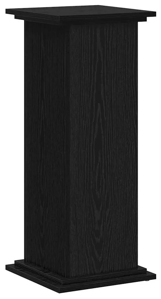 vidaXL Βάση φυτών Μαύρη δρυς 33 x 33 x 80 cm Επεξεργασμένο ξύλο
