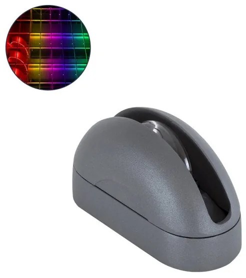 Αρχιτεκτονικό Φωτιστικό Παραθύρου LED 6W IP65 RGB-Ανθρακί WINDOW-CURBA 90112 Globostar-90112-Ανθρακί 90112