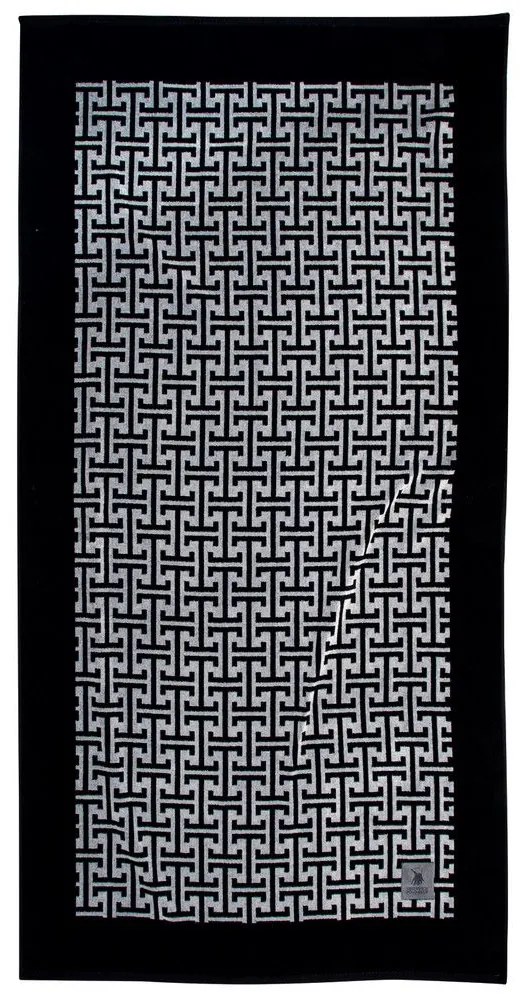 Πετσέτα Θαλάσσης 4005 Black-Grey Greenwich Polo Club Θαλάσσης 90x180cm 100% Cotton