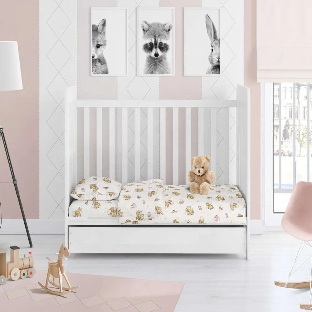 Σεντόνι Βρεφικό Με Λάστιχο Baby 03 Multi DimCol Κούνιας 70x155cm 100% Cotton Flannel