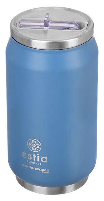 Ποτήρι Θερμός Travel Cup Save The Aegean Denim Blue 300ml - Estia