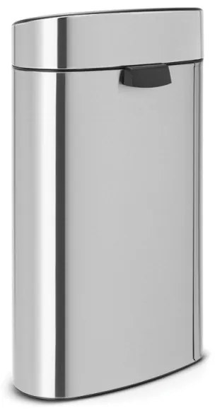 Brabantia Touch Bin New 650532, 40 l, αθόρυβο και ομαλό κλείσιμο, επίπεδη πλάτη, Inox/matt
