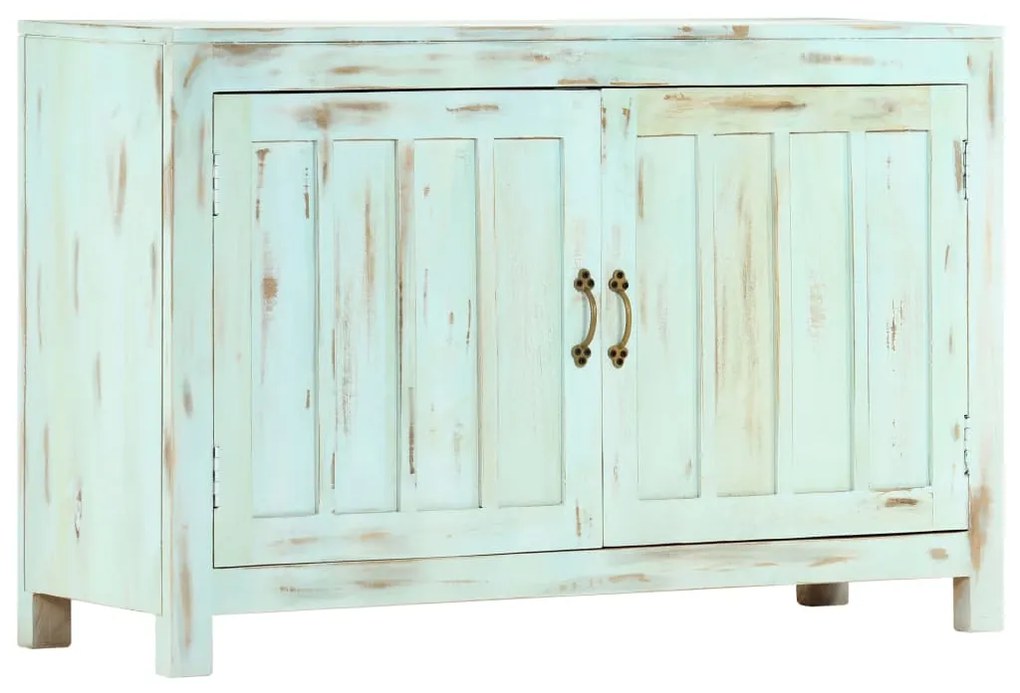 vidaXL Ντουλάπι Γαλάζιο 110 x 35 x 70 εκ. από Μασίφ Ξύλο Μάνγκο