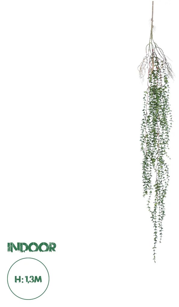 GloboStar® Artificial Garden EUCALYPTUS HANGING PLANT 20618 Τεχνητό Διακοσμητικό Κρεμαστό Φυτό Ευκάλυπτος Υ130cm