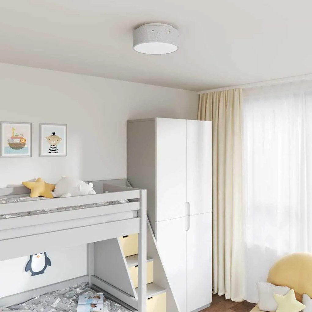 Λάμπα Οροφής με προβολείς Γκρι 30 x 30 x 13,5 εκ ύφασμα