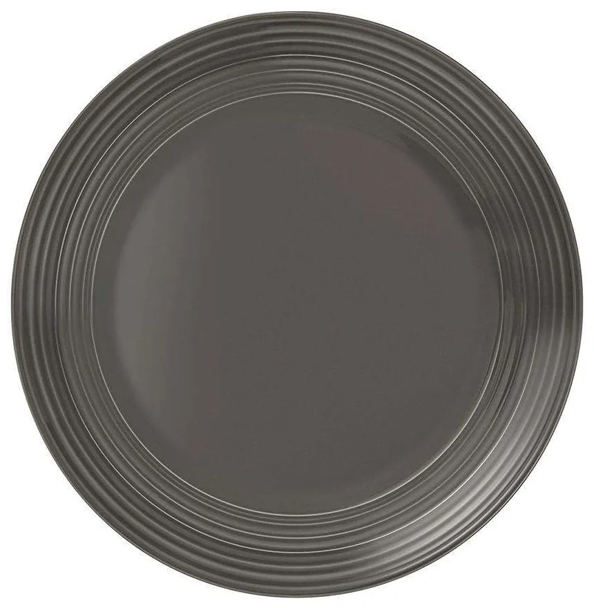 Πιάτο Ρηχό Jasper 25.026.01 Φ27cm Dark Grey Cryspo Trio Πορσελάνη