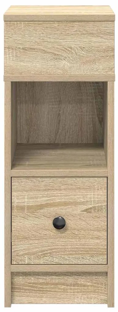vidaXL Κομοδίνο με συρτάρι Sonoma Δρυς 25x31x66 εκ.