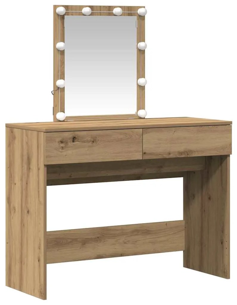vidaXL Μπουφανάκι artisan δρυς 100 x 40 x 130 εκ Επεξεργασμένο ξύλο