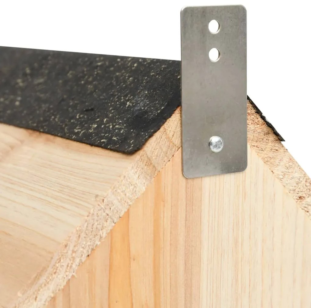 vidaXL Σπιτάκι Σκίουρου 26 x 25 x 29 εκ. Μασίφ Ξύλο Ελάτης