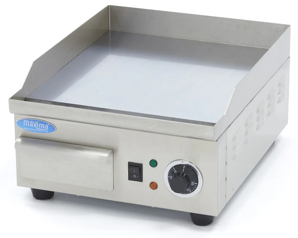 Griddle - Smooth Chrome - 36cm - incl Drip Tray