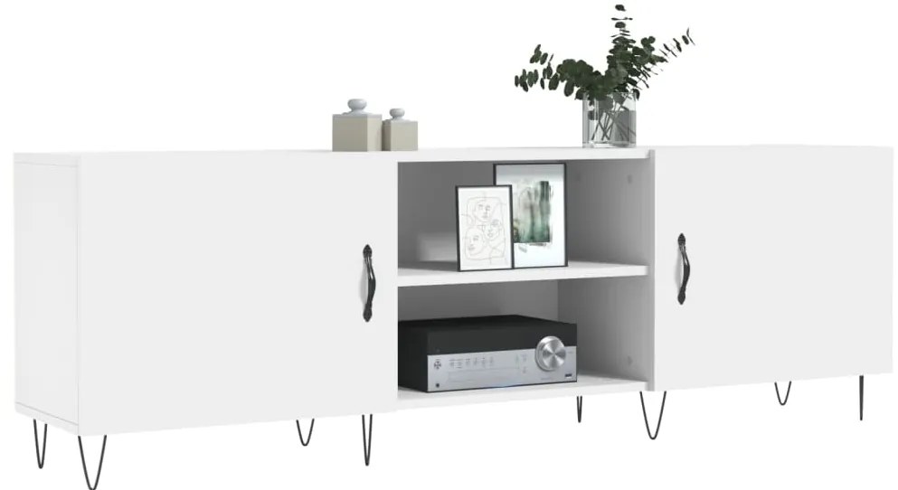 vidaXL Έπιπλο Τηλεόρασης Λευκό 150x30x50 εκ. από Επεξεργασμένο Ξύλο