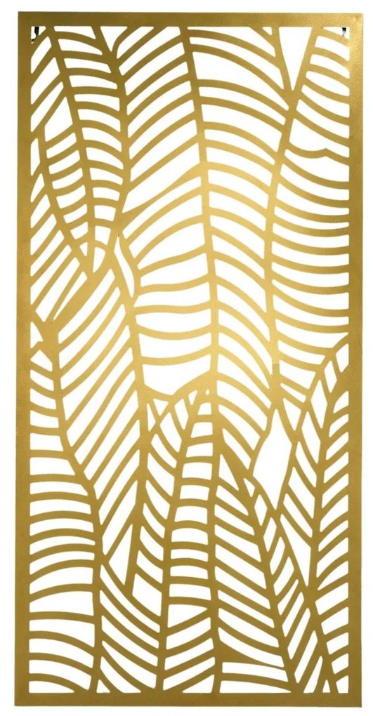 Πίνακες The home deco factory  DECO MURALE METAL FEUILLE DORE 45X90CM M4