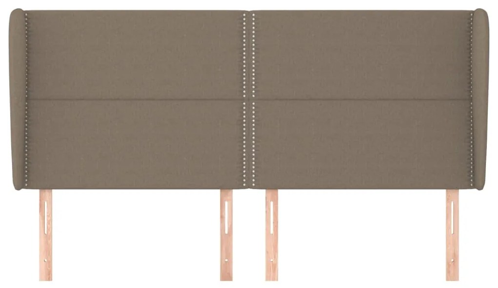 Κεφαλάρι με Πτερύγια Taupe 203x23x118/128 εκ. Υφασμάτινο 3117842