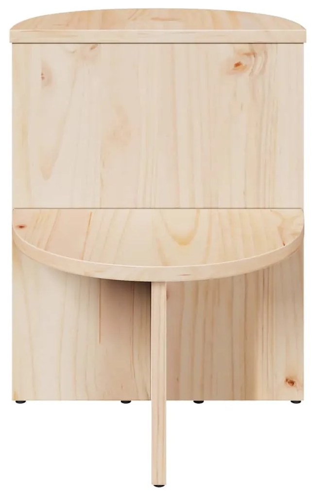vidaXL Τραπεζάκι Πλευράς Φυσικό 50 x 40 x 50 εκ Μασίφ ξύλο πεύκου